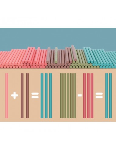 Klocki i patyczki nauka liczenia 