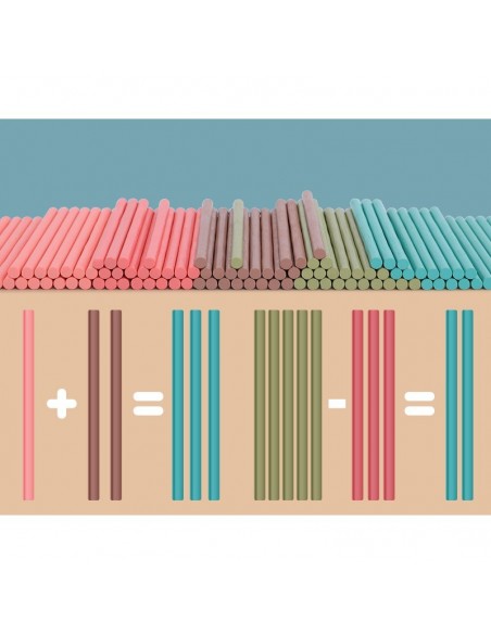 Klocki i patyczki nauka liczenia 