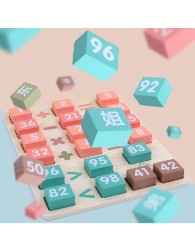 Klocki i patyczki nauka liczenia 