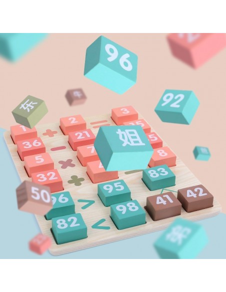 Klocki i patyczki nauka liczenia 