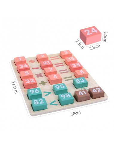 Klocki i patyczki nauka liczenia 