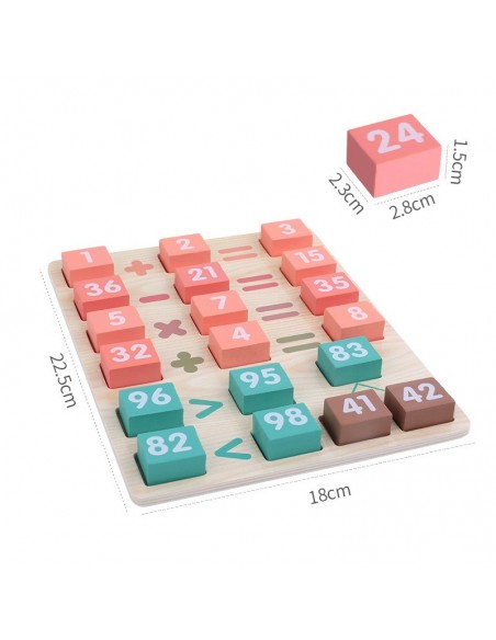 Klocki i patyczki nauka liczenia 