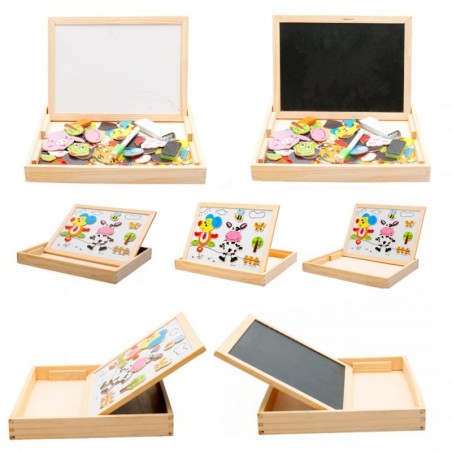 Edukacyjna tablica z magnesami farma skrzynka