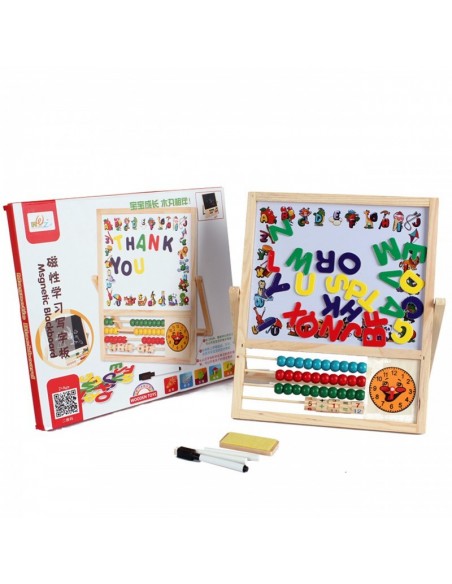 Tablica magnetyczna z liczydłem i zegarem