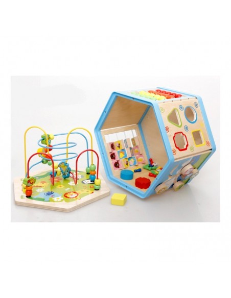 Kostka edukacyjna szesciokątna