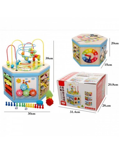 Kostka edukacyjna szesciokątna