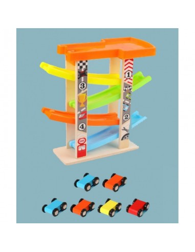 Kolorowa zjeżdżalnia 4-torowa 