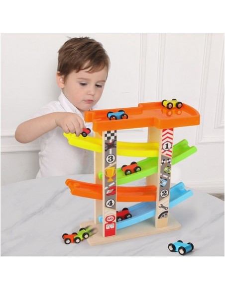 Kolorowa zjeżdżalnia 4-torowa 