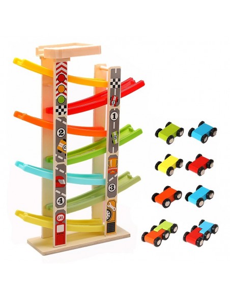 Duża kolorowa zjeżdżalnia 7-torowa 