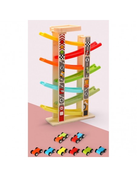 Duża kolorowa zjeżdżalnia 7-torowa 