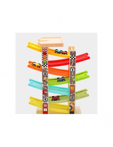 Duża kolorowa zjeżdżalnia 7-torowa 