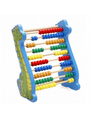 Kolorowe liczydło drewniane smok