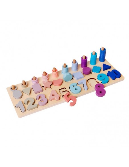 Nakładanka liczby i kształty 3w1