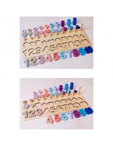 Nakładanka liczby i kształty 3w1