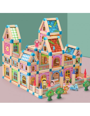 Duże klocki domek pałac 268 elementów