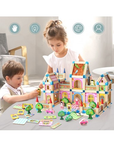Duże klocki domek pałac 268 elementów