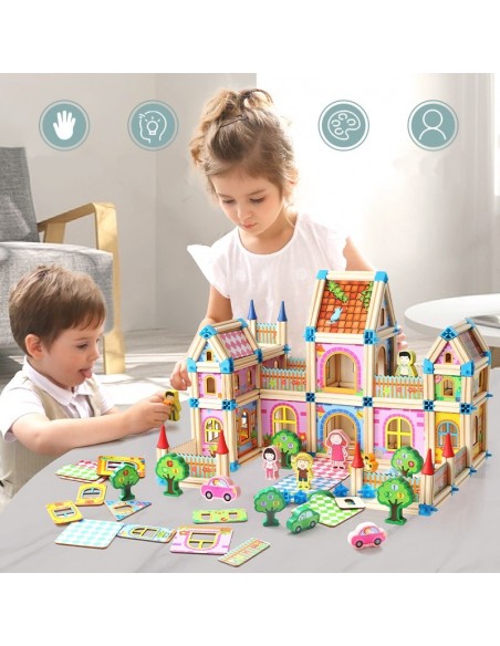 Duże klocki domek pałac 268 elementów