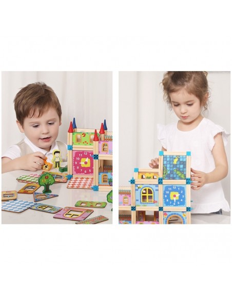 Duże klocki domek pałac 268 elementów