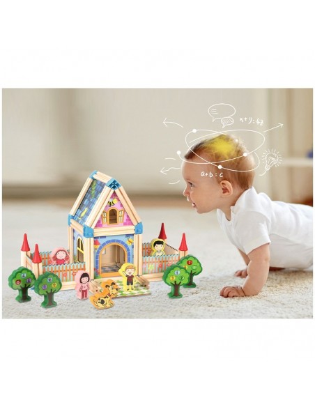 Duże klocki domek pałac 268 elementów