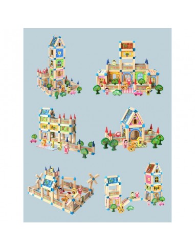 Duże klocki domek pałac 268 elementów