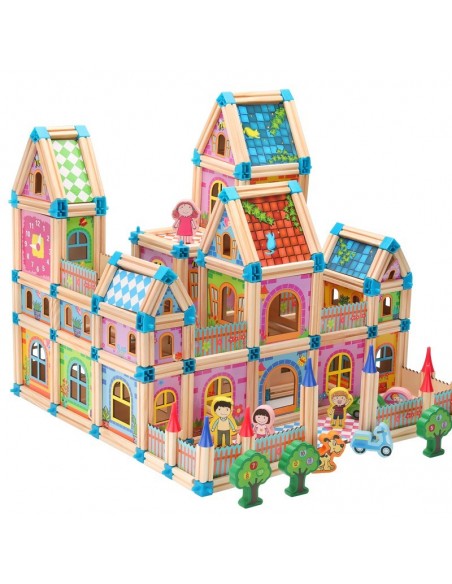 Duże klocki domek pałac 268 elementów