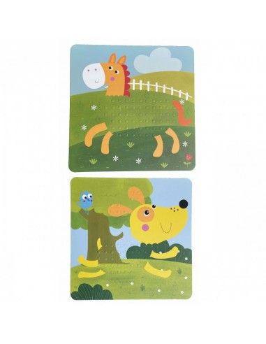 Drewniana gra grzybki Farma