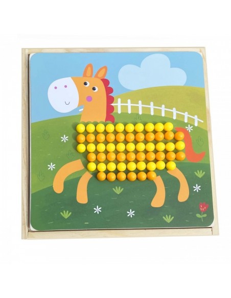 Drewniana gra grzybki Farma