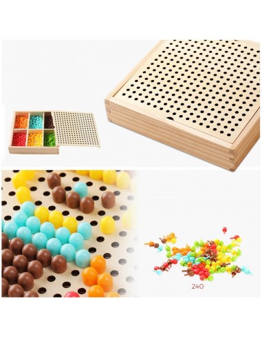 Drewniana gra grzybki Farma