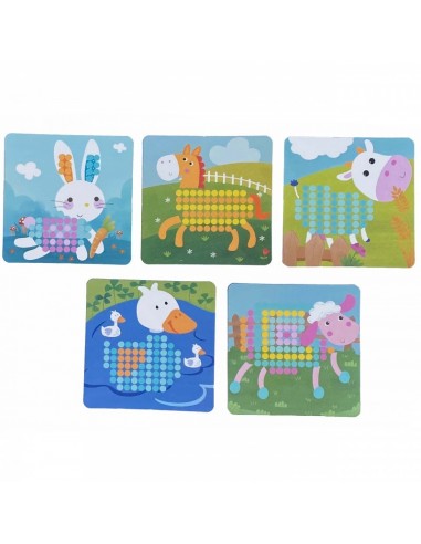 Drewniana gra grzybki Farma