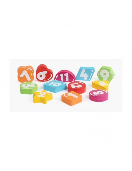 Drewniany zegar edukacyjny nauka liczenia