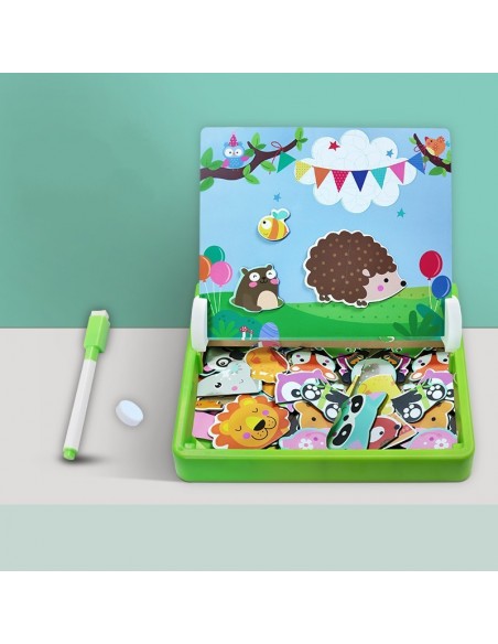 Edukacyjna tablica z magnesami las zwierzęta