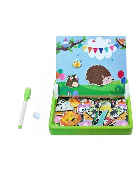 Edukacyjna tablica z magnesami las zwierzęta