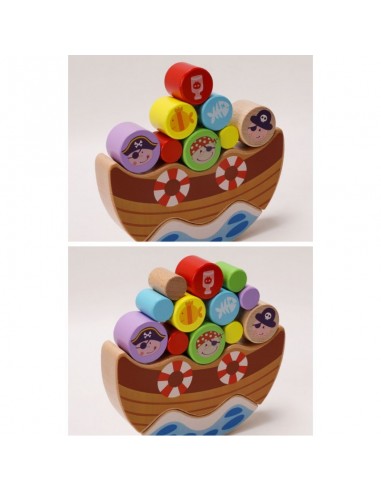 Gra zręcznościowa balansujący drewniany statek