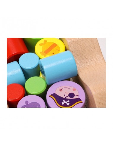 Gra zręcznościowa balansujący drewniany statek