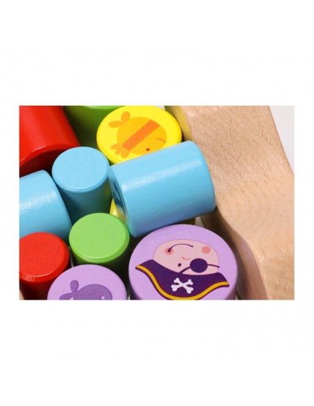 Gra zręcznościowa balansujący drewniany statek