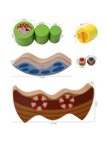 Gra zręcznościowa balansujący drewniany statek