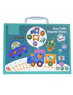 Puzzle magnetyczne pojazdy w walizce tablica 2