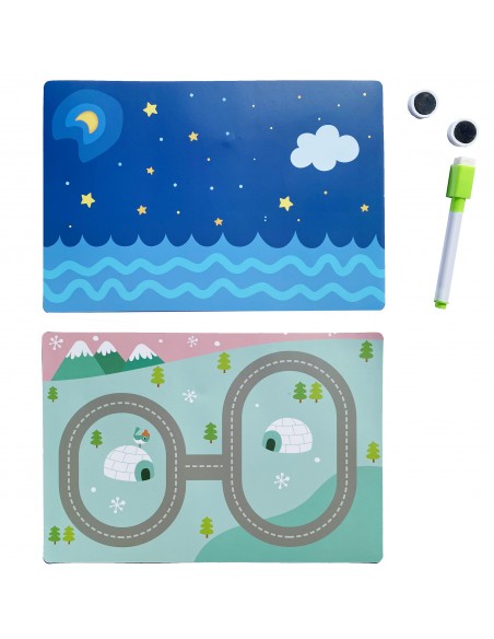 Puzzle magnetyczne pojazdy w walizce tablica