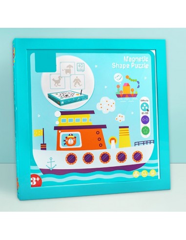 Puzzle magnetyczne kształty tablica