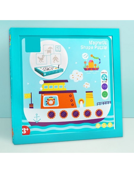 Puzzle magnetyczne kształty tablica