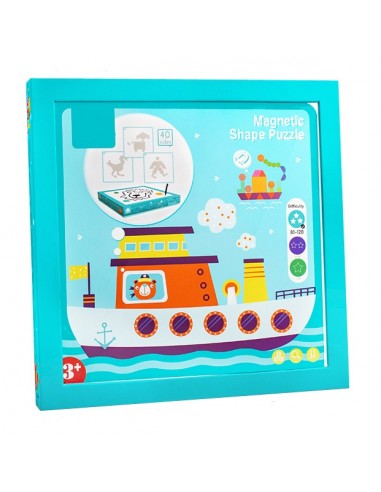 Puzzle magnetyczne kształty tablica