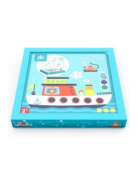 Puzzle magnetyczne kształty tablica