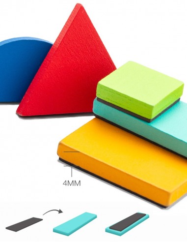 Puzzle magnetyczne kształty tablica
