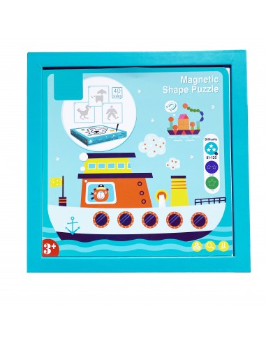Puzzle magnetyczne kształty tablica