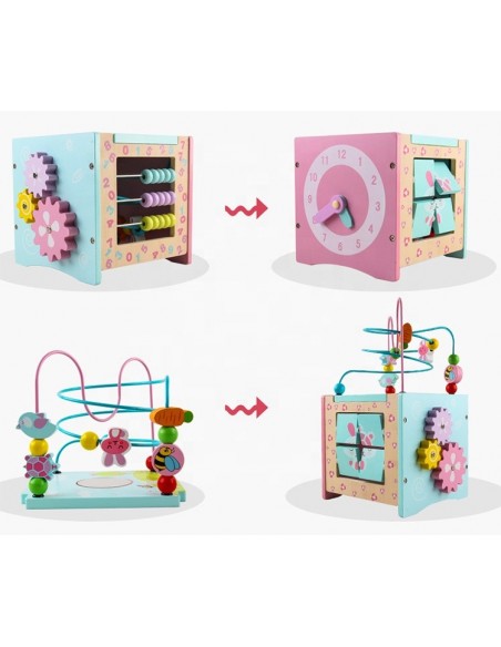 Kostka edukacyjna różowa