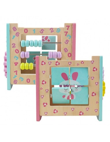 Kostka edukacyjna różowa