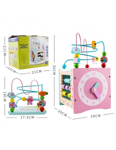 Kostka edukacyjna różowa