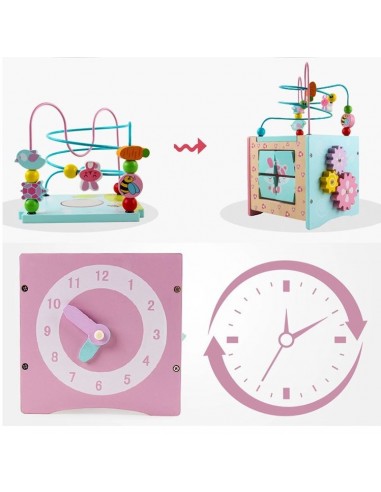 Kostka edukacyjna różowa