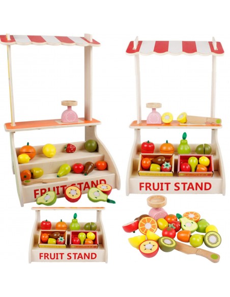 Drewniany sklep warzywniak