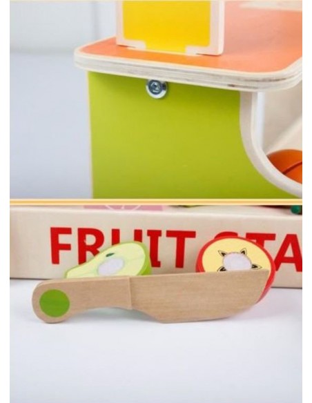 Drewniany sklep warzywniak